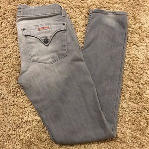 Grey Slightly Distressed Hudson Jeans